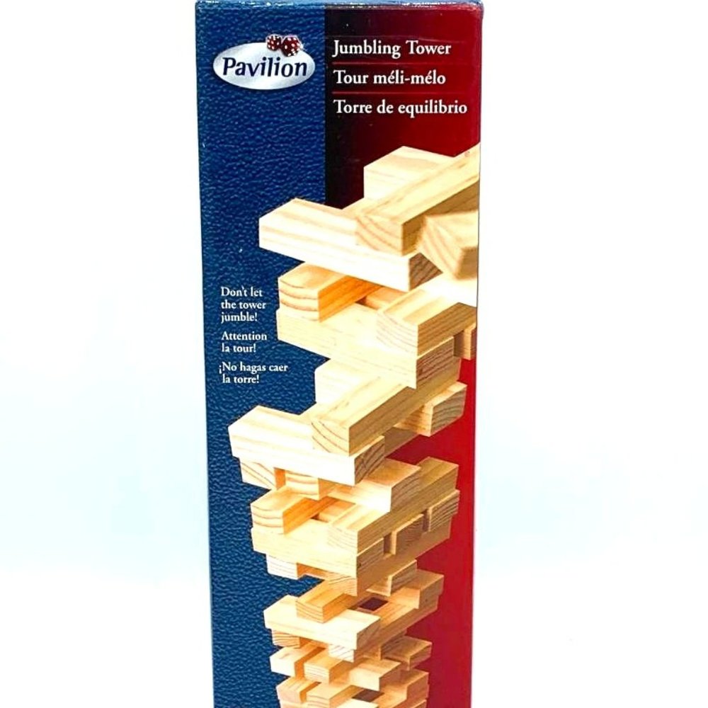 Pavilion Wooden Stacking Puzzle Jumbling Tower Game